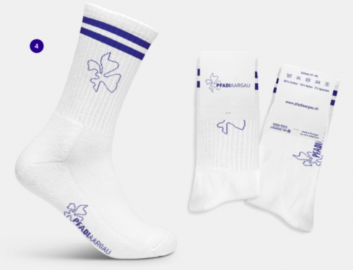 Pfadi-Aargau-Sportsocken – in weiss!